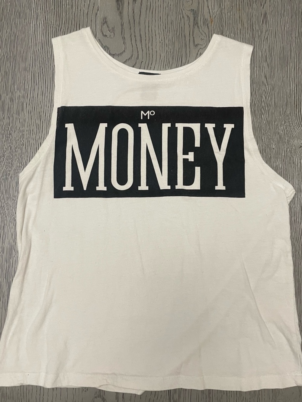 Wet Seal Off White “Mo MONEY” Tank Top